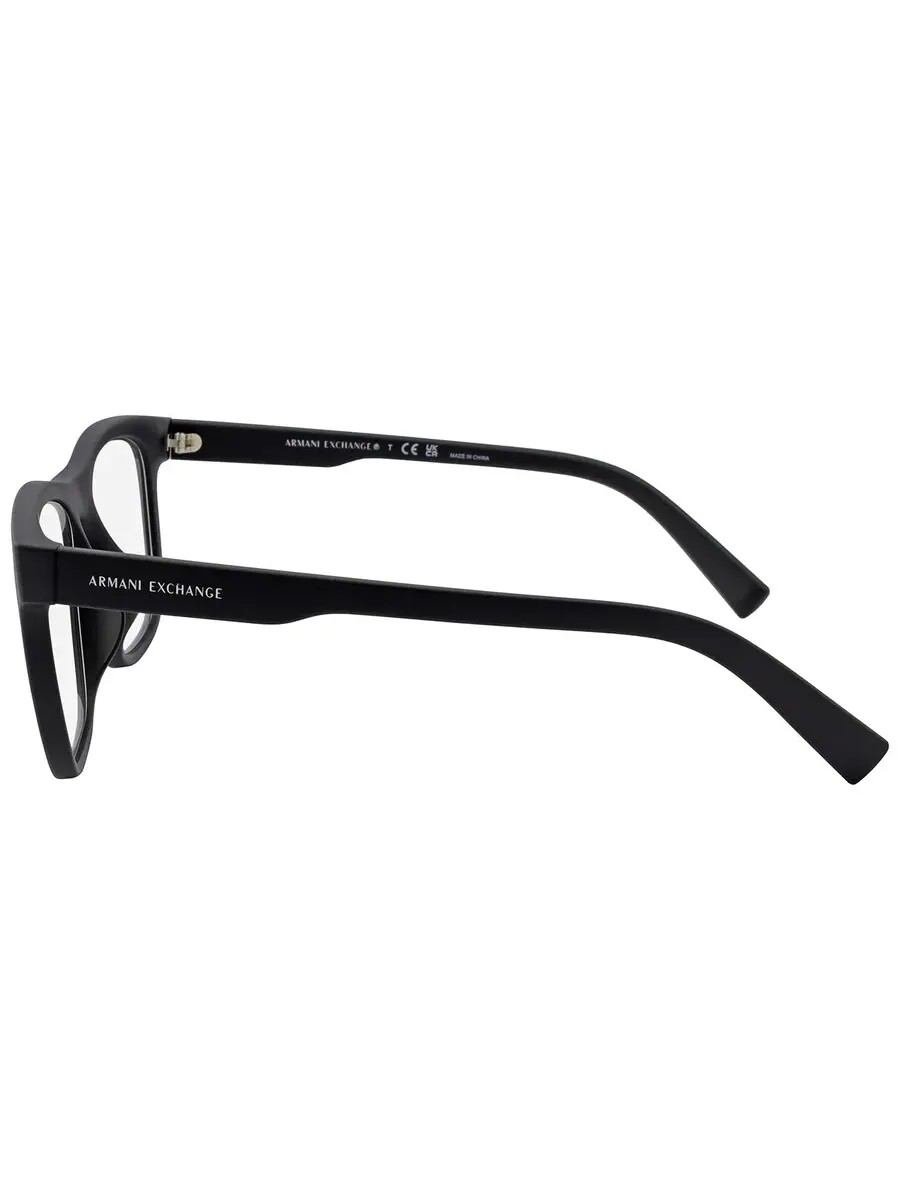 Мужские очки Armani Exchange Demo Rectangular AX3050F 8078 55 — изображение 3 из 4, черный