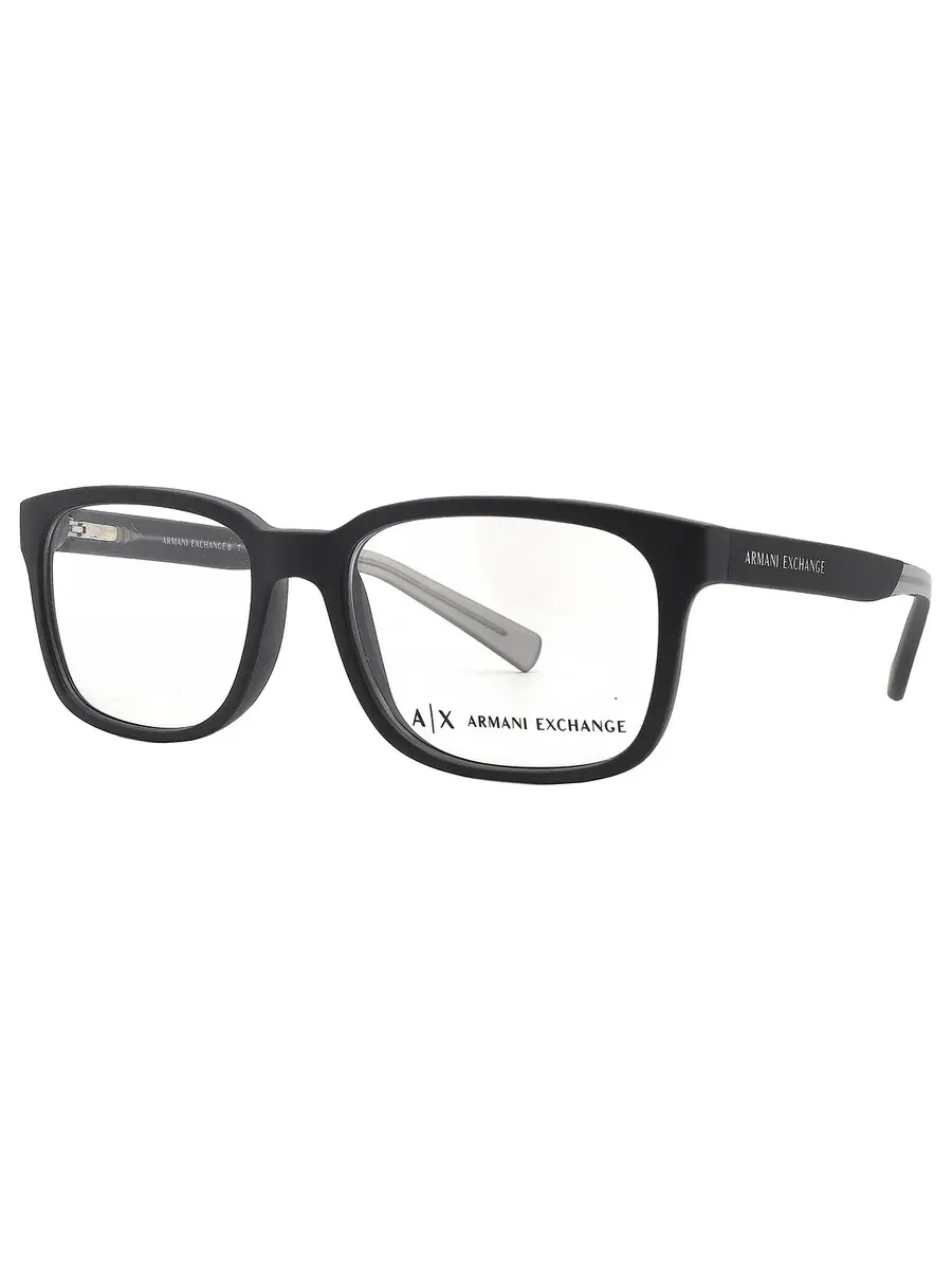 Мужские очки Armani Exchange Demo Square AX3029 8182 54 — изображение 3 из 6, черный