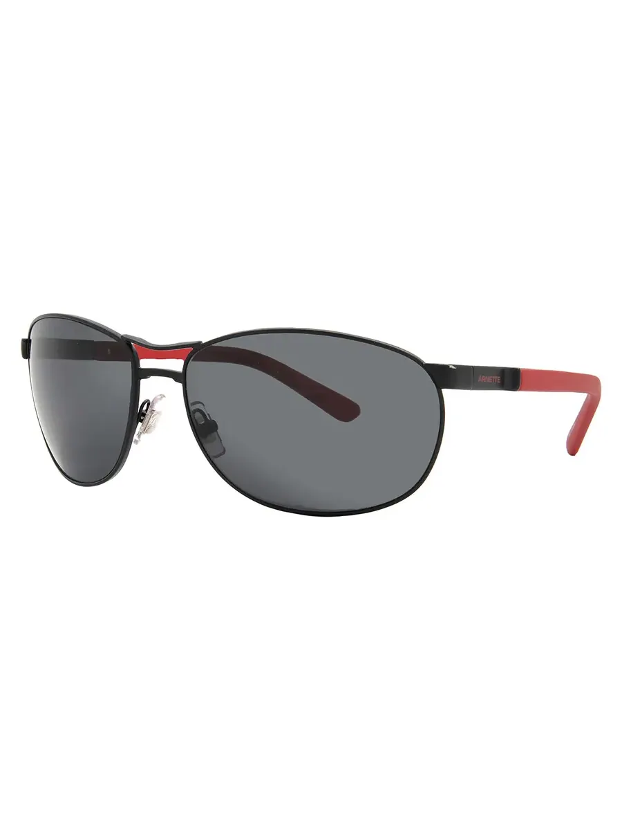 Мужские солнцезащитные очки Arnette Grey Oval AN3090 737/87 64 — изображение 2 из 4, черный