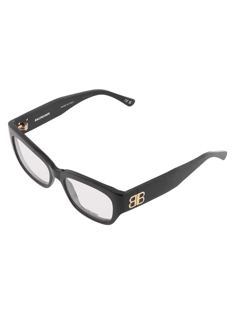 Женские очки Balenciaga Demo Cat Eye BB0363O 001 54 — изображение 3 из 5, черный