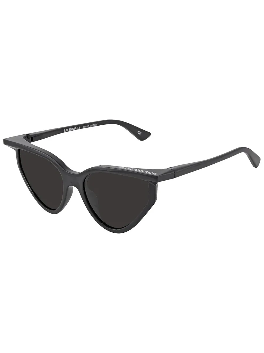 Очки для женщин Balenciaga серые кошачий глаз BB0101S 001 56 — изображение 2 из 4, черный
