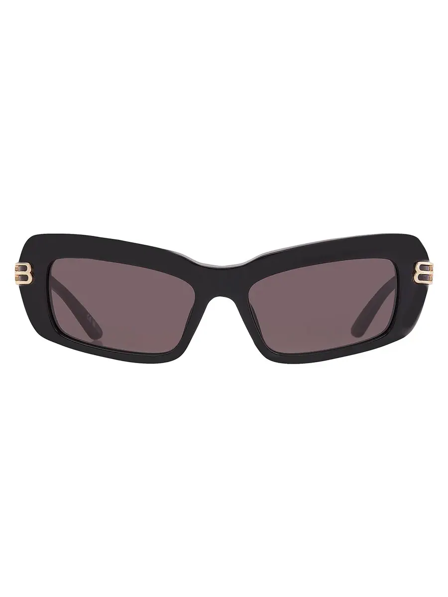 Серые женские солнцезащитные очки Balenciaga Pilot BB0432S 001 57