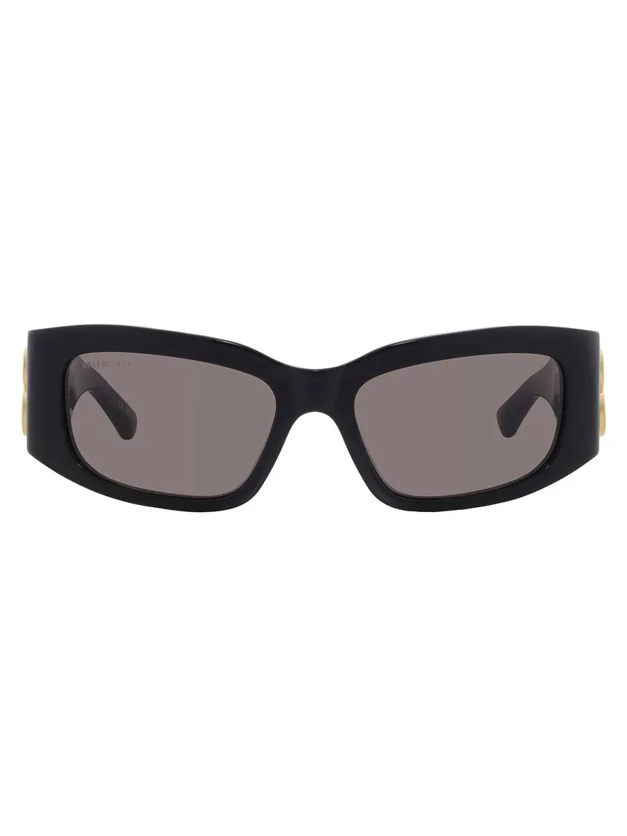 Очки для женщин Balenciaga серые прямоугольные BB0360S 005 56