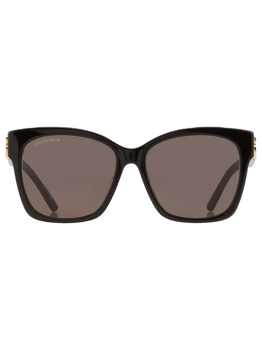Женские солнцезащитные очки Balenciaga Grey Square BB0102SA 001 57