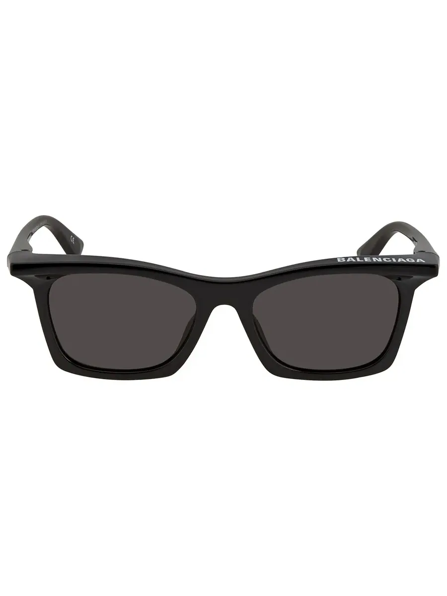 Солнцезащитные очки Balenciaga Standard Rectangular унисекс BB0099S 001 52 — изображение 2 из 4, черный