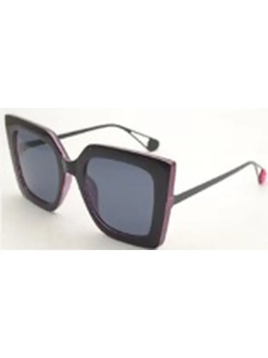 Солнцезащитные очки для женщин Betsey Johnson Smoke Square 10265028.CGR BLKSMK
