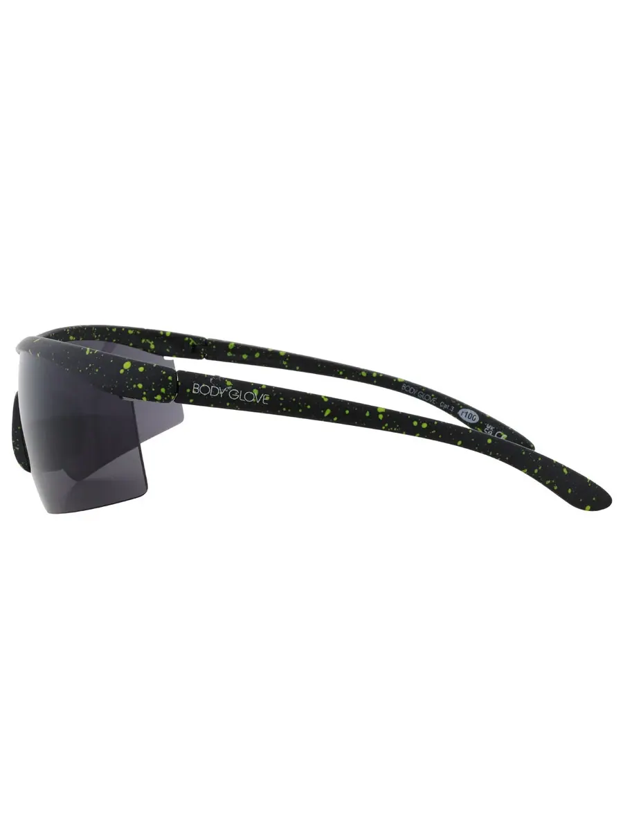Солнцезащитные очки унисекс Body Glove BGPC 2203 BLK GRN Smoke Shield 10261073.LTS BLK GRN — изображение 4 из 4, черный