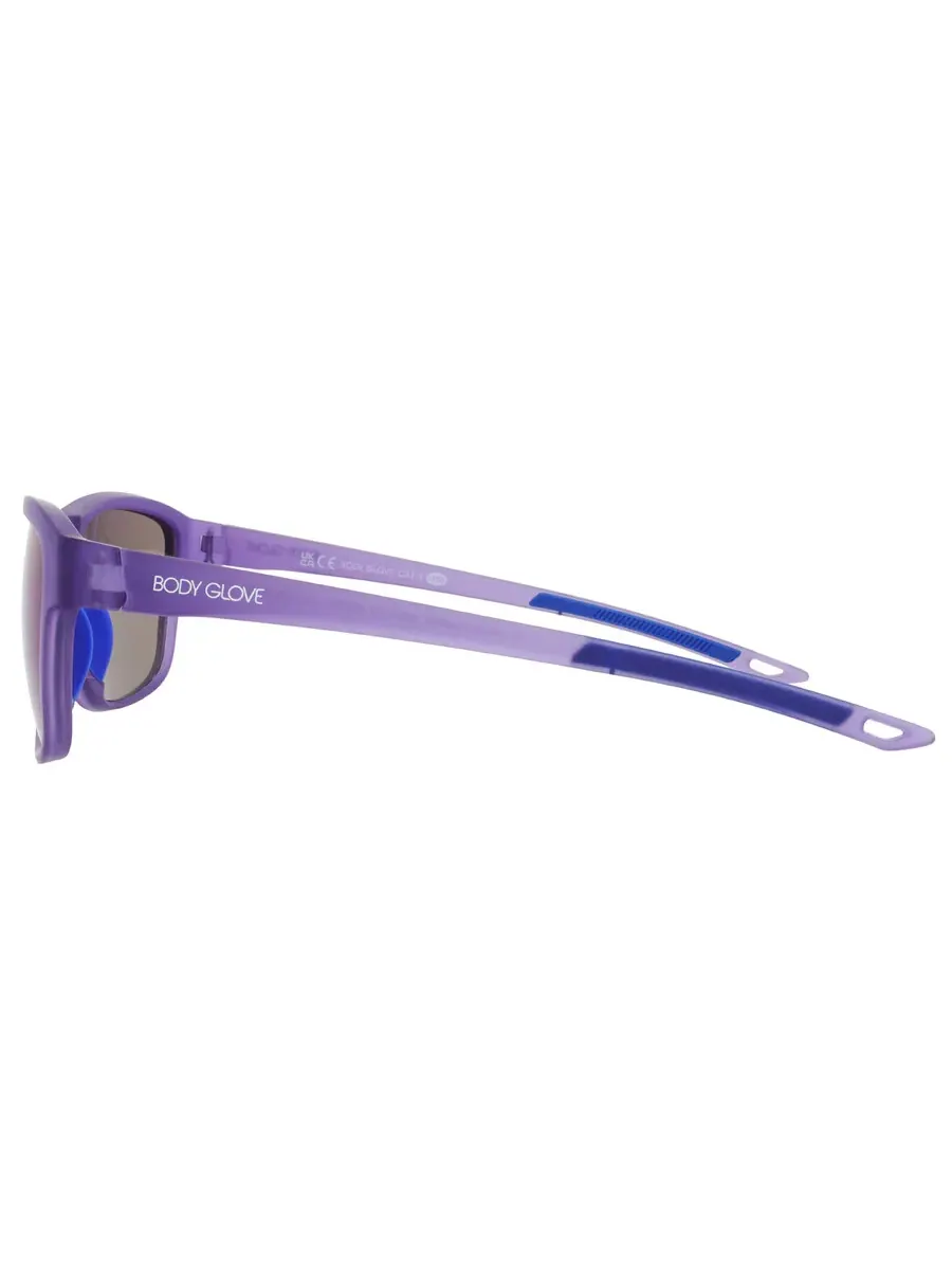 Очки солнцезащитные унисекс Body Glove BGPC 24 425 PRP MIR с прямоугольной оправой, синие 10267628.LTS PRP MIR, фиолетовый