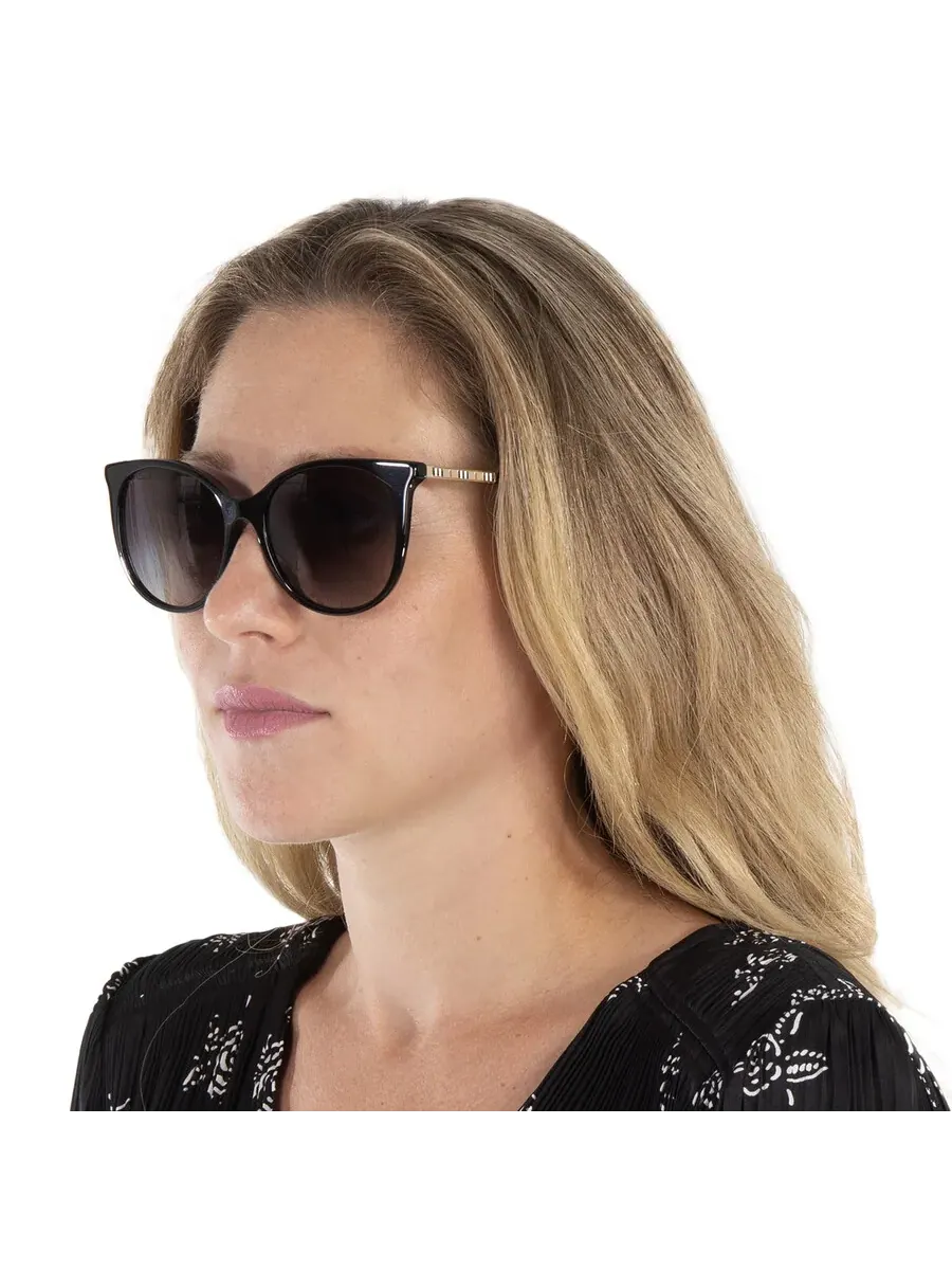Женские солнцезащитные очки Burberry Alice Gray Gradient Cat Eye BE4333F 30018G 55 — изображение 2 из 5, серый
