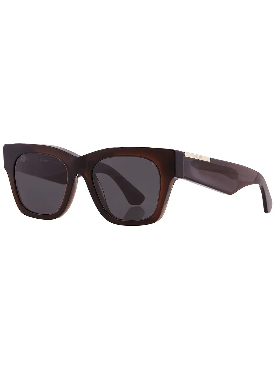 Женские солнцезащитные очки Burberry Dark Grey Square BE4424 411687 52 — изображение 3 из 6, коричневый