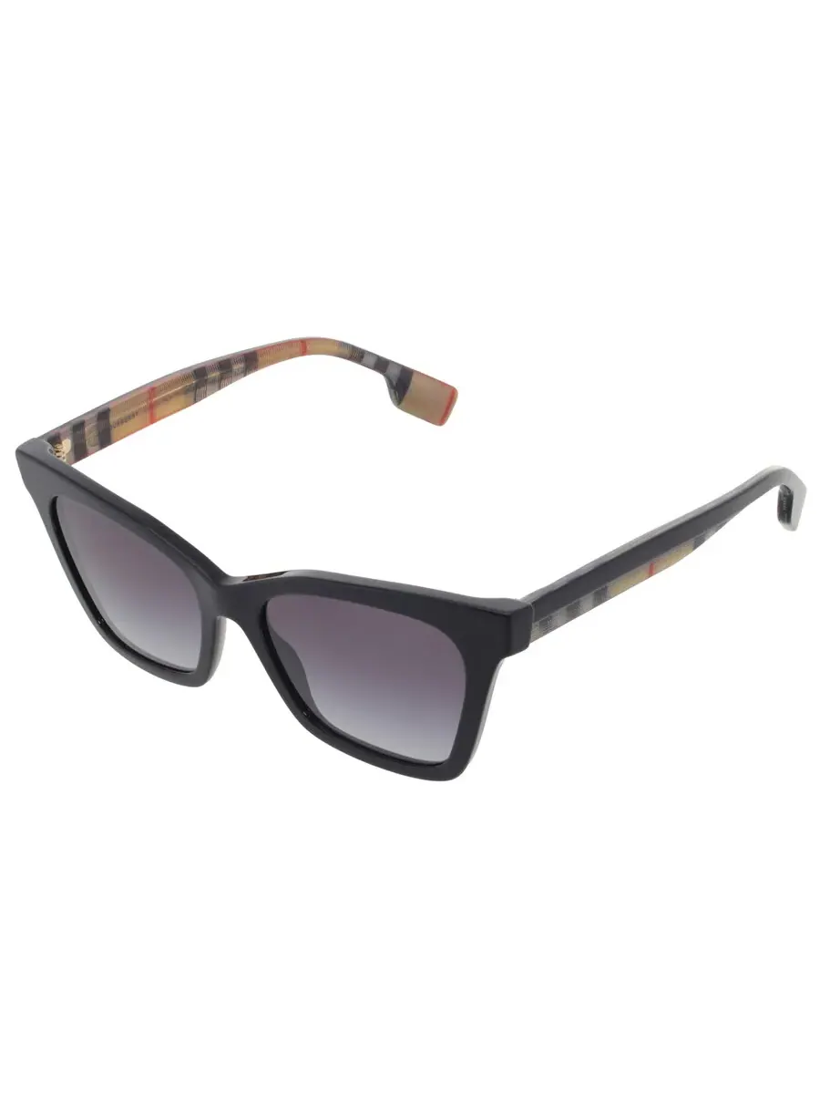 Солнцезащитные очки женские Burberry Elsa серые градиентные Cat Eye BE4346 39428G 53 — изображение 3 из 5, черный