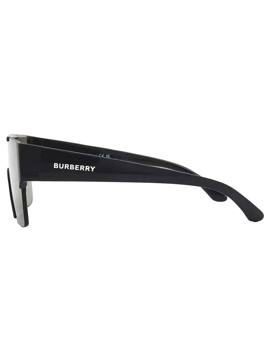 Мужские солнцезащитные очки Burberry Gold с серебряным щитом Burberry BE4291 3001G 38 — изображение 4 из 6, черный