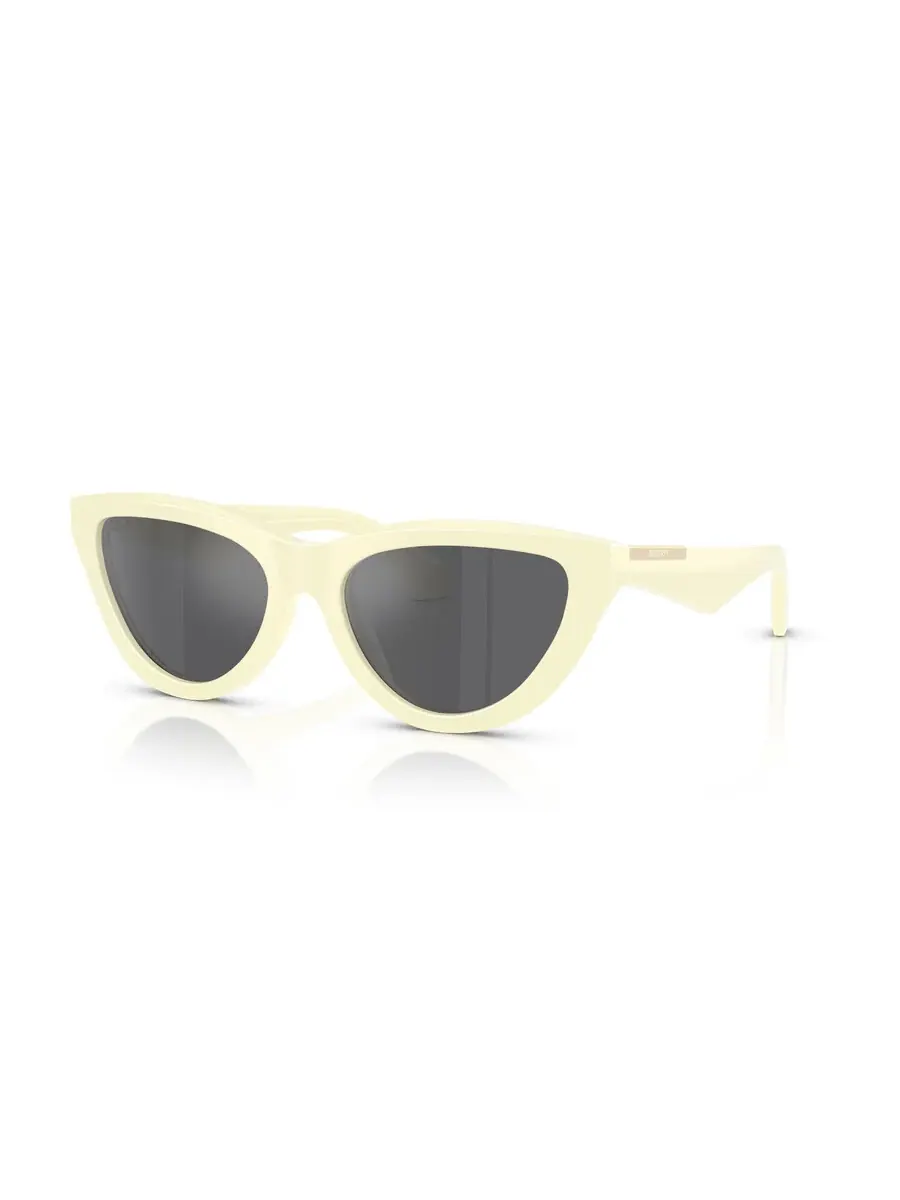 Серебристые женские солнцезащитные очки Burberry Grey Mirror Cat Eye BE4436U 41456G 55