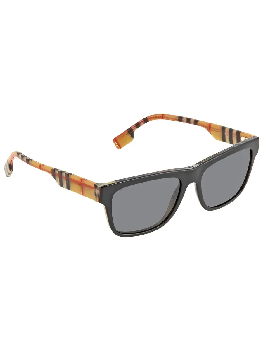 Мужские солнцезащитные очки Burberry Grey Square BE4293 380687 56 — изображение 3 из 5, серый