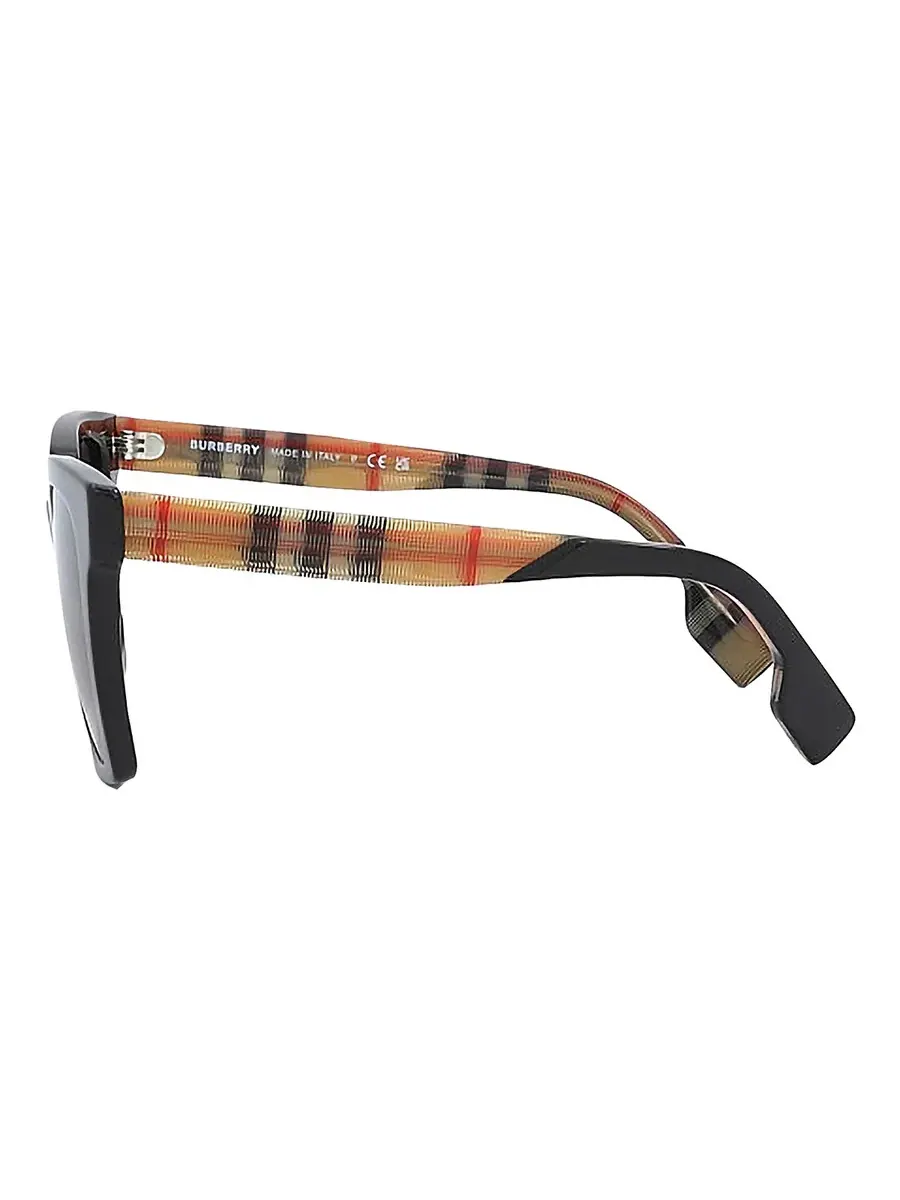Солнцезащитные очки для женщин Burberry Maple Gray Gradient Square BE4335 39298G 53 — изображение 4 из 6, черный