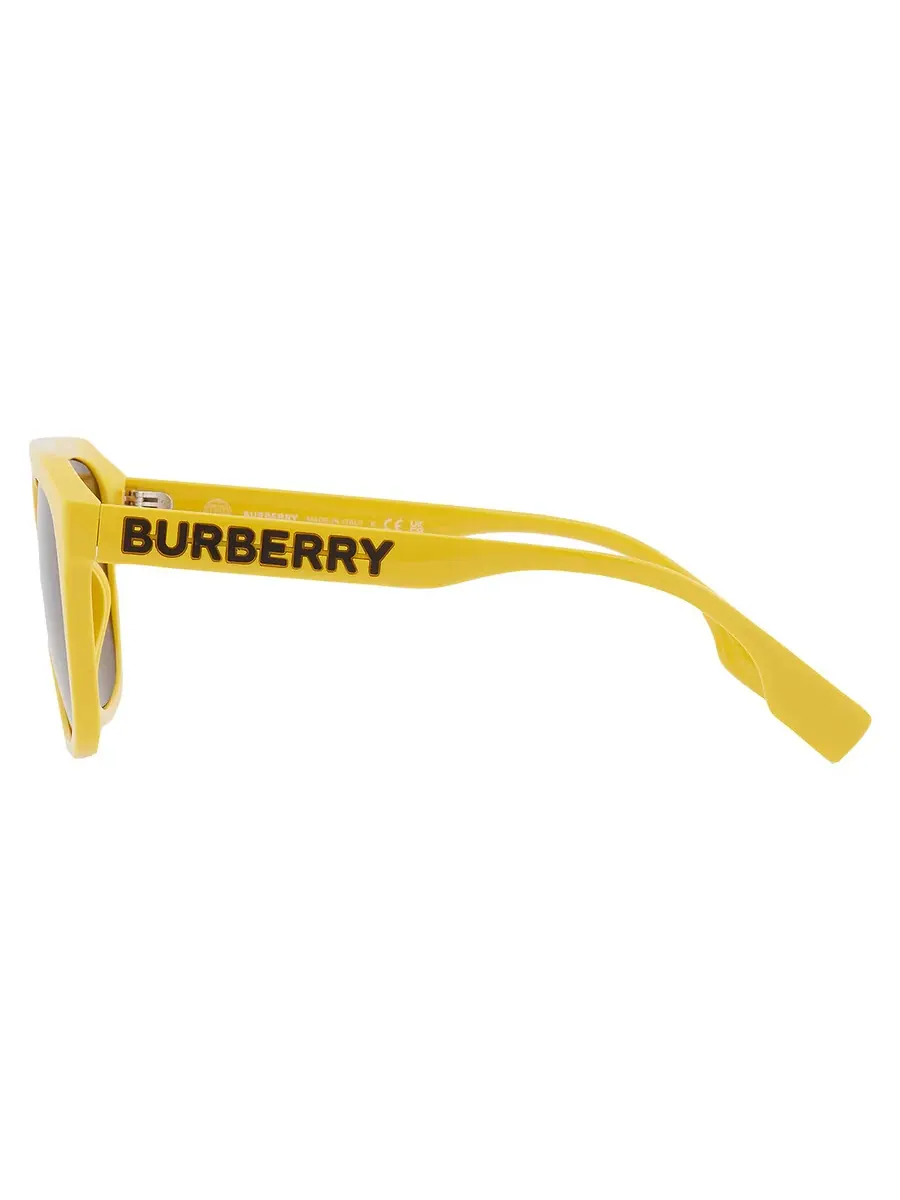 Мужские солнцезащитные очки Burberry Wren Brown Browline BE4396U 407073 57 — изображение 4 из 6, желтый