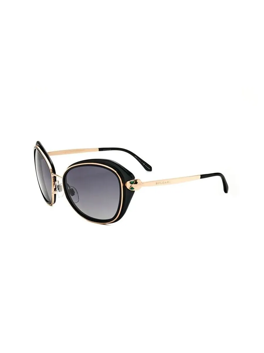 Женские солнцезащитные очки Bvlgari Black Cat Eye 0BV8190KB-5195T3 — изображение 2 из 3, черный