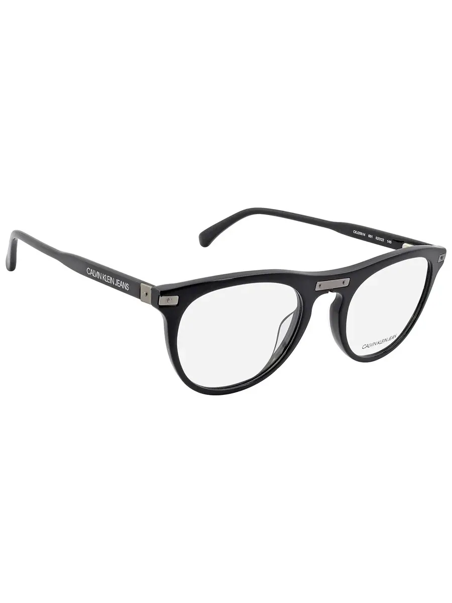 Очки мужские Calvin Klein Demo Oval CKJ20514 001 52 — изображение 2 из 3, черный