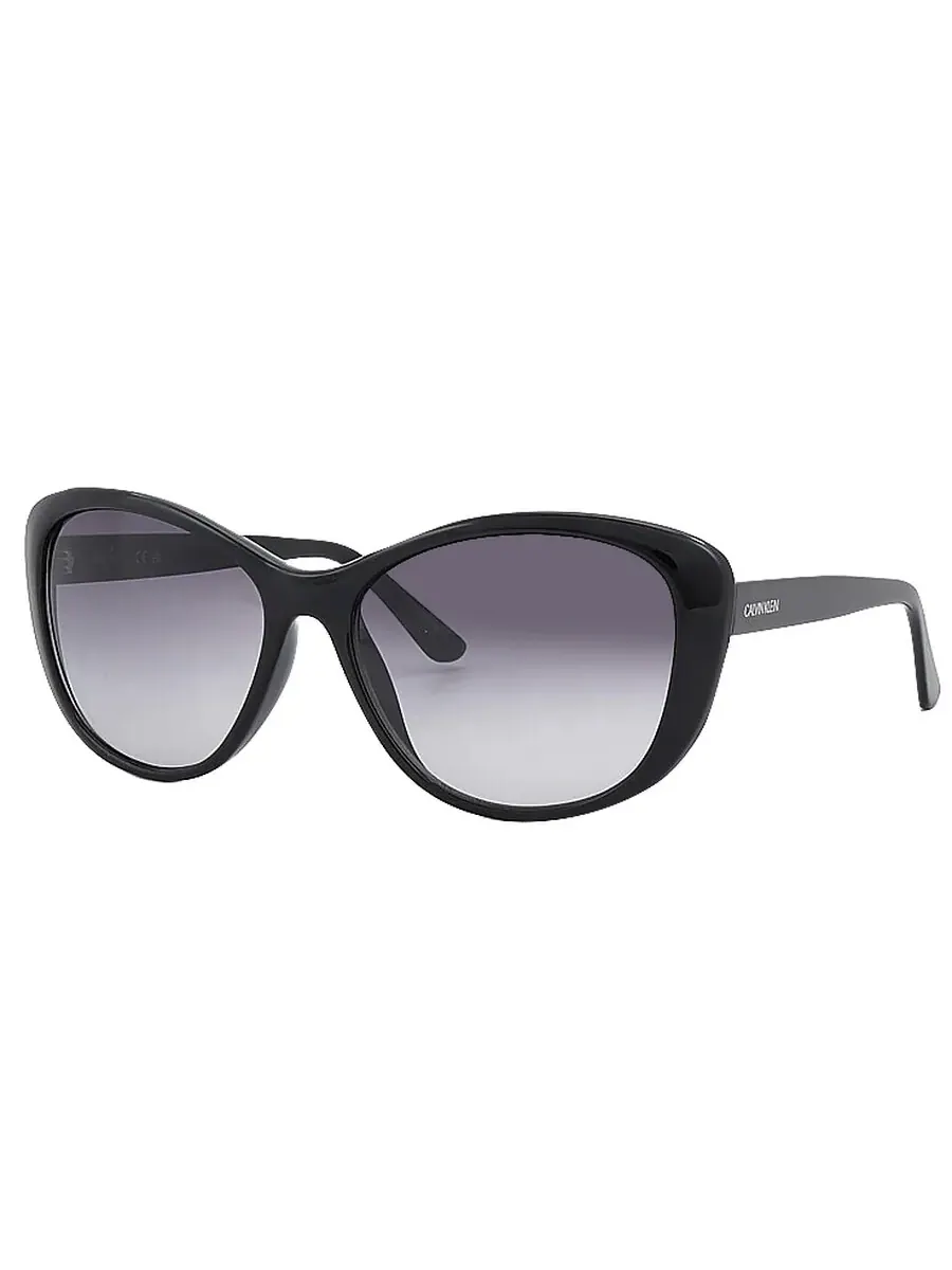 Женские солнцезащитные очки Calvin Klein Grey Butterfly CK19560S 001 57 — изображение 3 из 5, серый