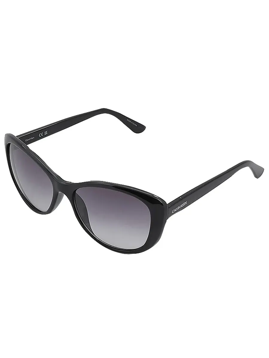 Женские солнцезащитные очки Calvin Klein Grey Butterfly CK19560S 001 57 — изображение 5 из 5, серый