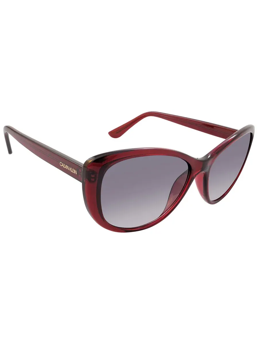 Солнцезащитные очки для женщин Calvin Klein Grey Gradient Cat Eye CK19560S 605 57 — изображение 3 из 4, серый