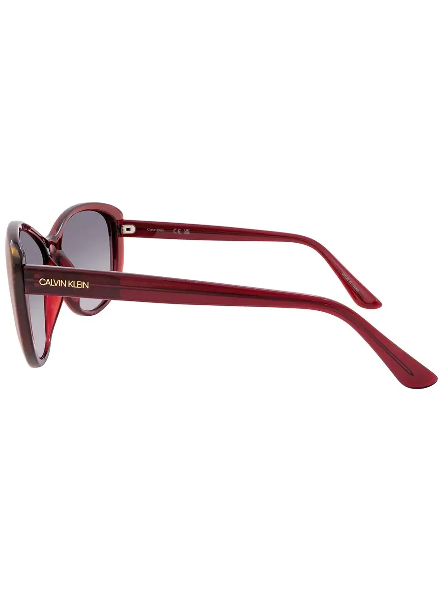 Солнцезащитные очки для женщин Calvin Klein Grey Gradient Cat Eye CK19560S 605 57 — изображение 4 из 4, серый