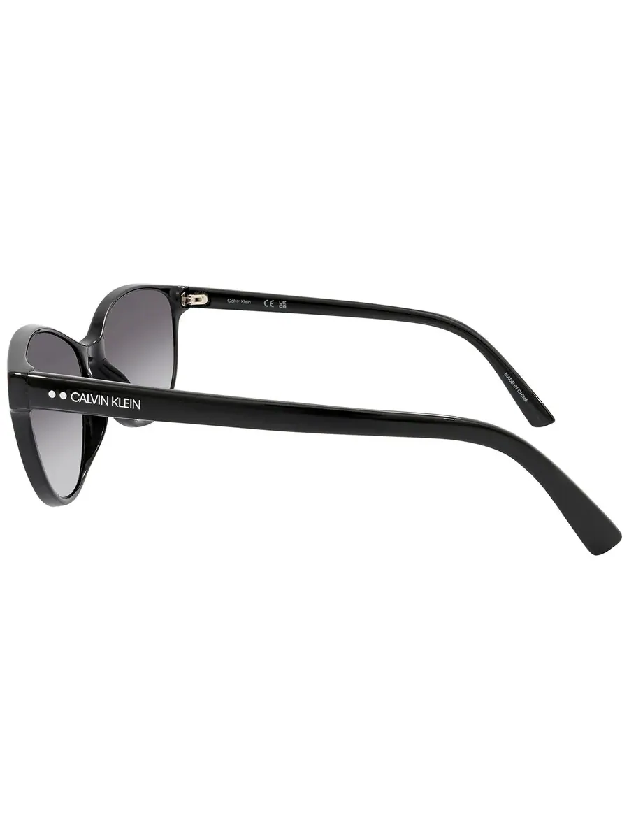 Женские солнцезащитные очки Calvin Klein Grey Gradient Cat Eye CK20517S 001 56 — изображение 4 из 4, черный