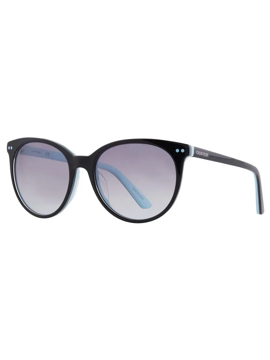 Женские солнцезащитные очки Calvin Klein серого градиента овальной формы CK18509SG 004 55 — изображение 2 из 4, черный