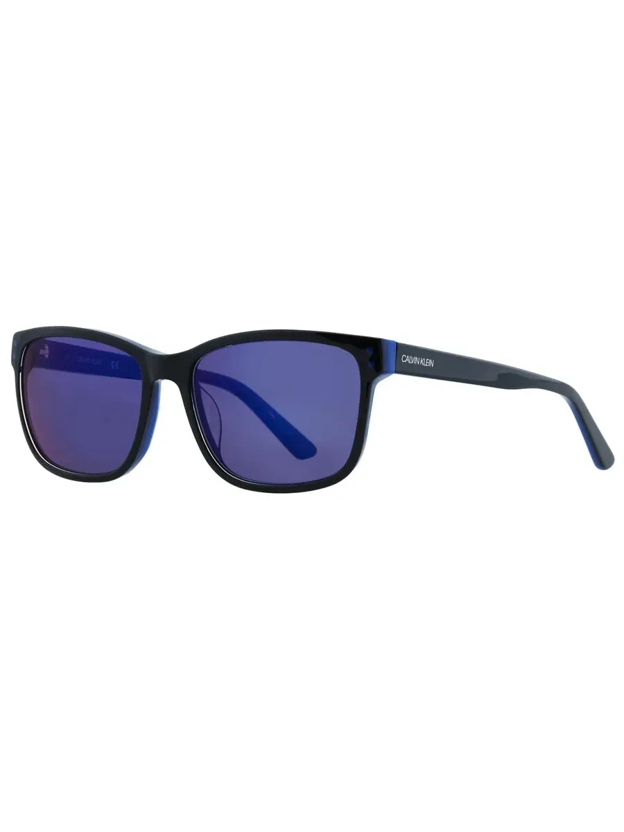 Женские солнцезащитные очки Calvin Klein Smoke Square CK18508SG 003 57 — изображение 2 из 4, черный