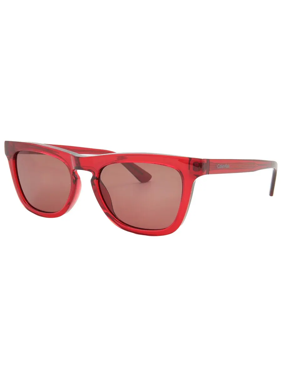 Женские солнцезащитные очки Calvin Klein Wine Square CK23535S 604 53 — изображение 3 из 5, красный