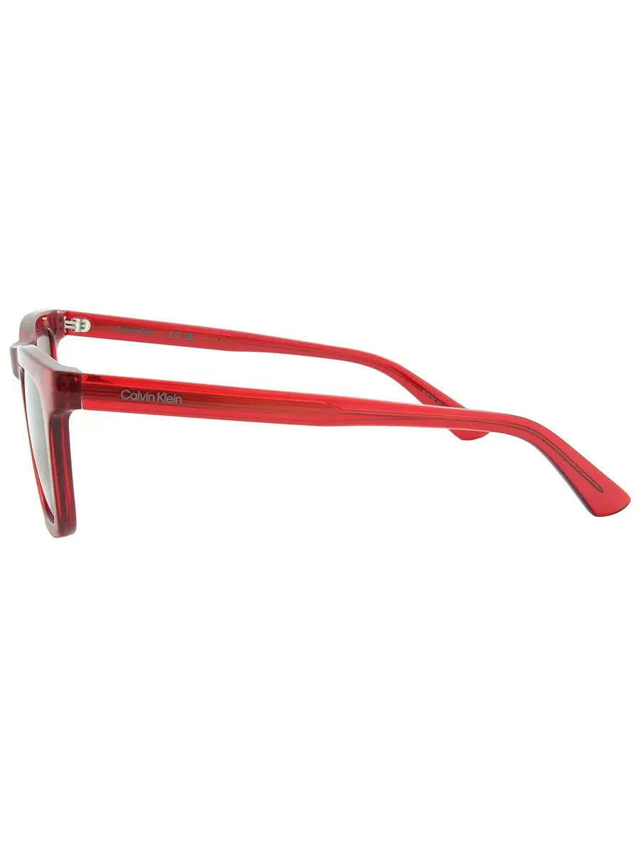 Женские солнцезащитные очки Calvin Klein Wine Square CK23535S 604 53 — изображение 4 из 5, красный