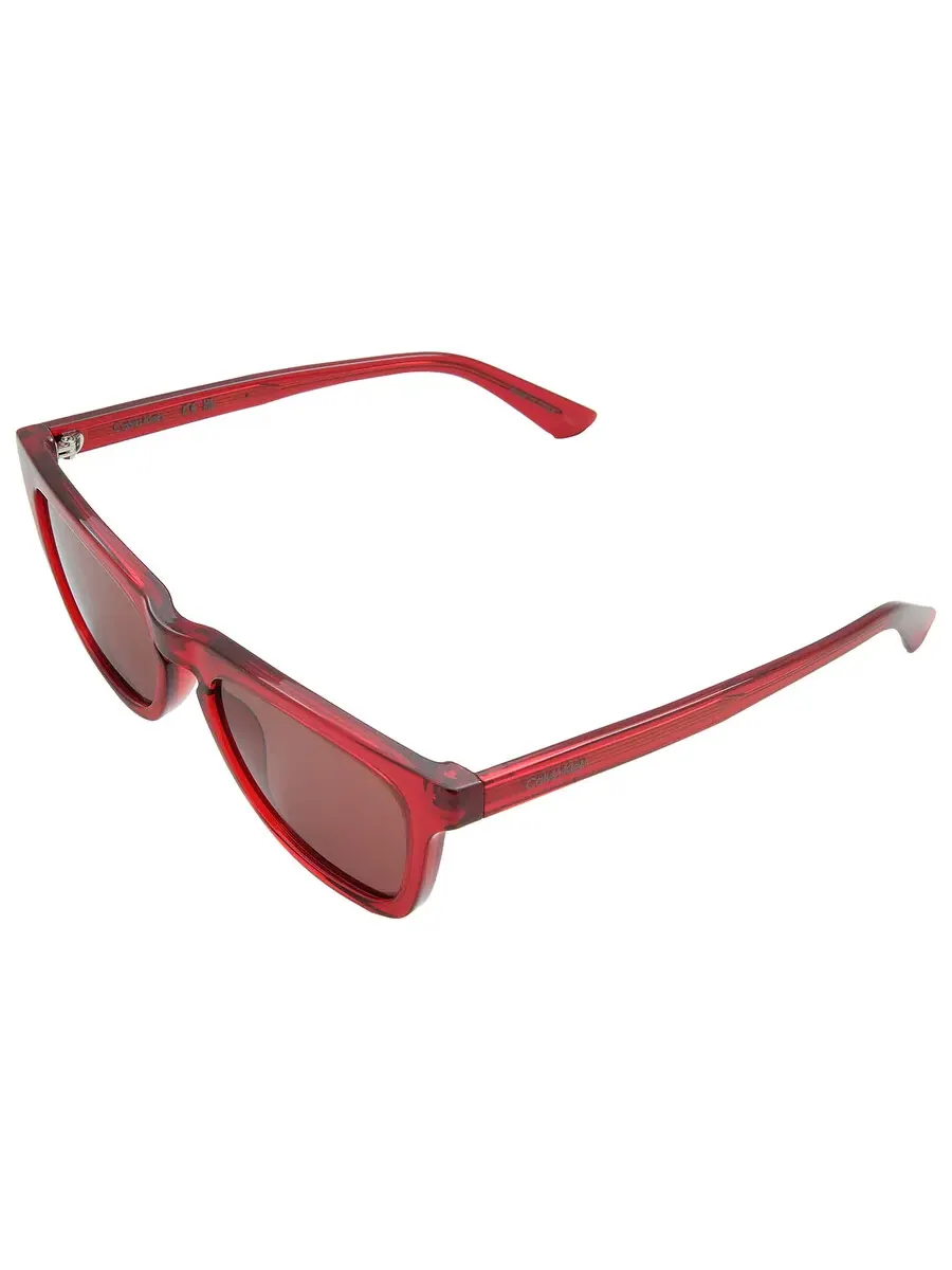 Женские солнцезащитные очки Calvin Klein Wine Square CK23535S 604 53 — изображение 5 из 5, красный