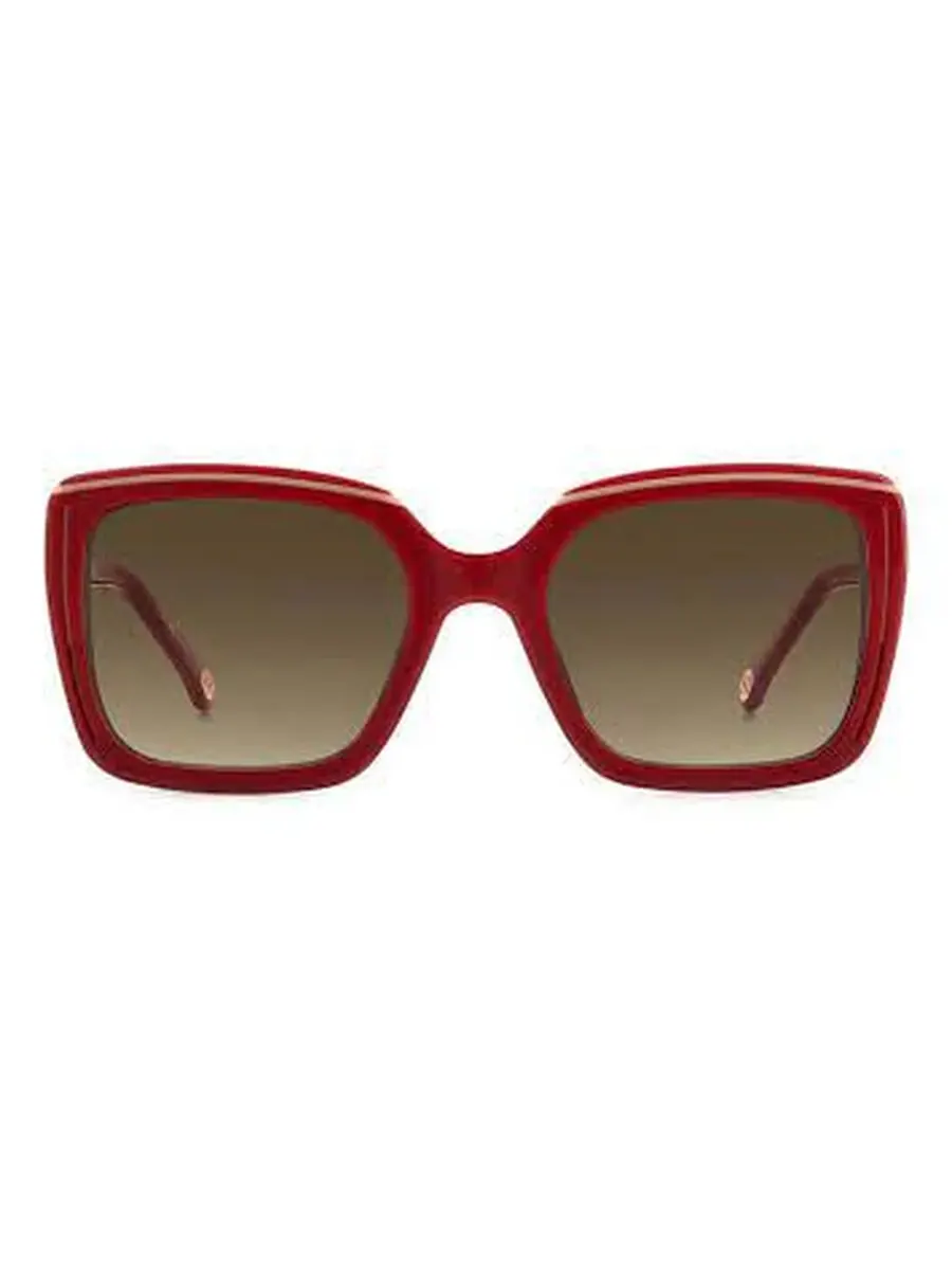 Женские солнцезащитные очки Carolina Herrera Brown Gradient Butterfly HER 0143/G/S 0R9S/HA 53 — красный