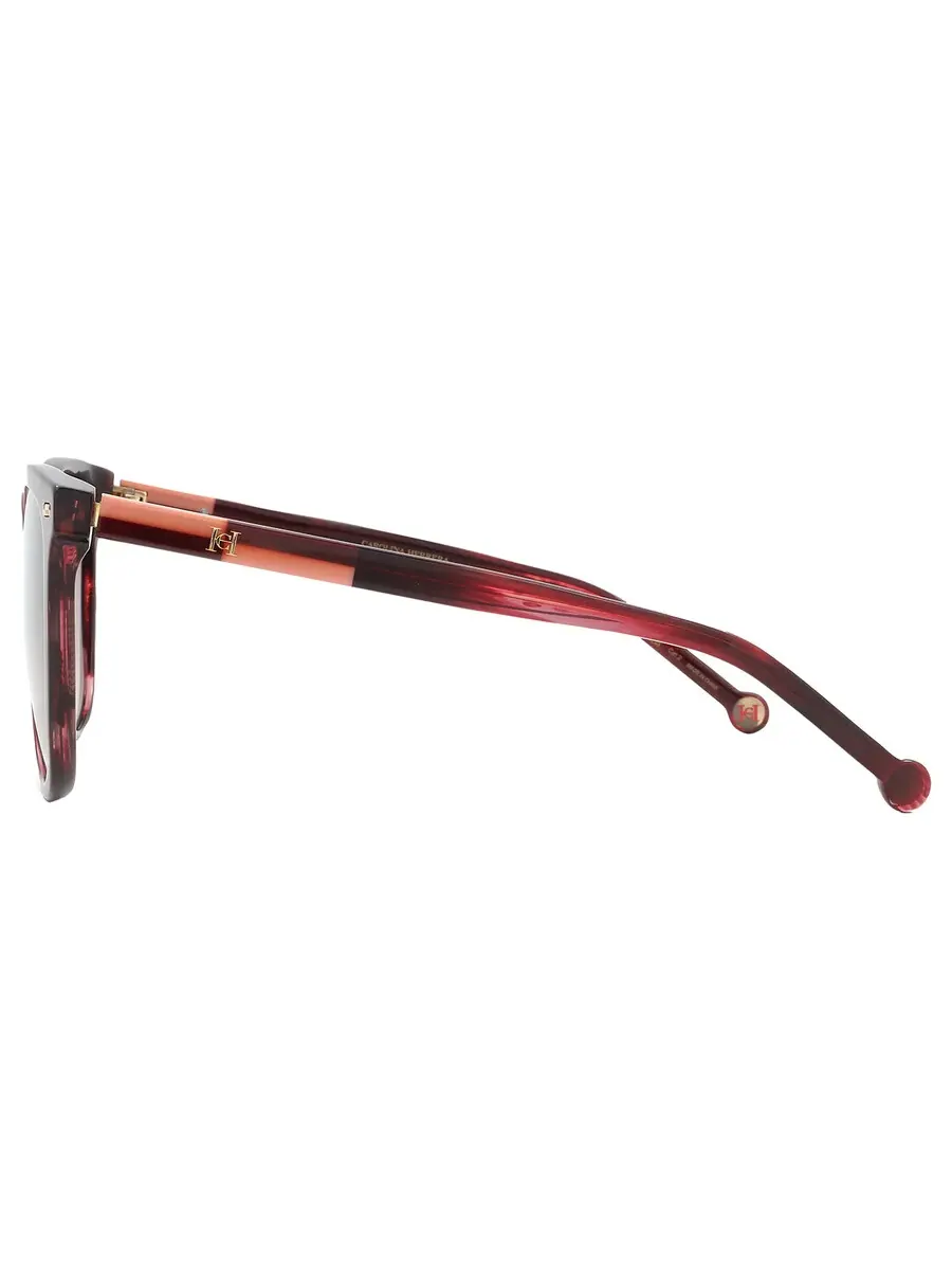 Женские солнцезащитные очки Carolina Herrera коричневые квадратные HER 0136/S 0K4G/HA 55 — изображение 4 из 5, коричневый