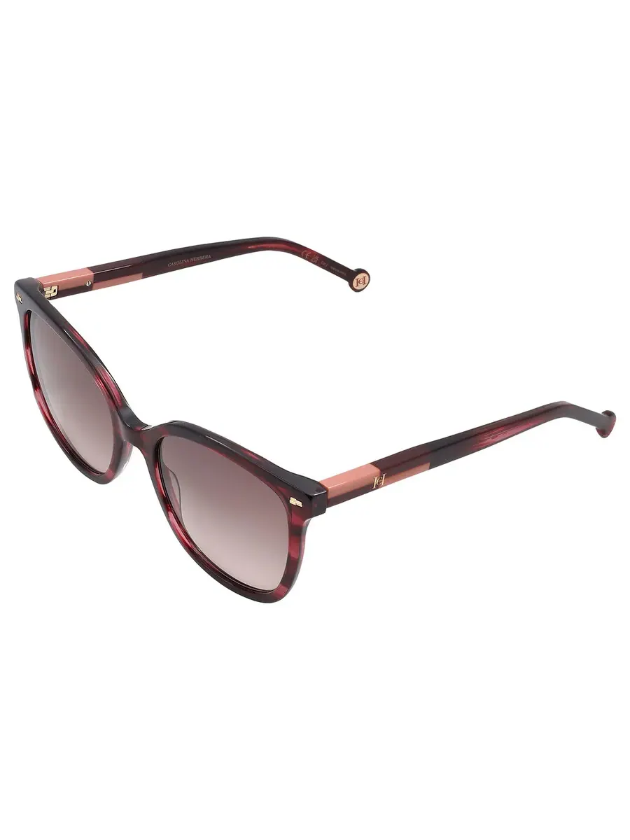Женские солнцезащитные очки Carolina Herrera коричневые квадратные HER 0136/S 0K4G/HA 55 — изображение 5 из 5, коричневый