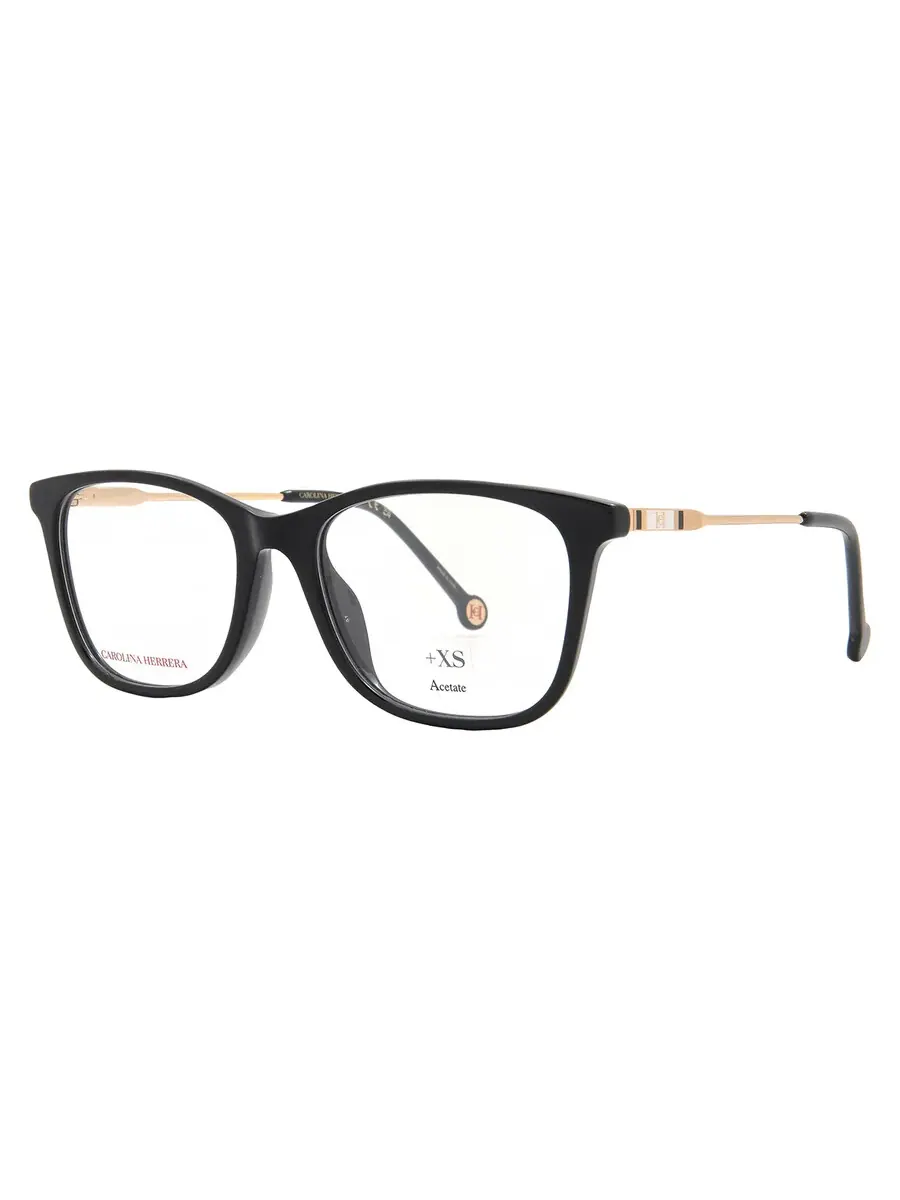 Женские очки Carolina Herrera Demo Square HER 0118/G 0807 52 — изображение 2 из 4, черный