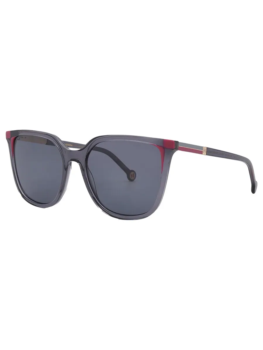 Женские солнцезащитные очки Carolina Herrera Grey Butterfly HER 0140/S 07HH/IR 54 — изображение 3 из 5, серый розовый