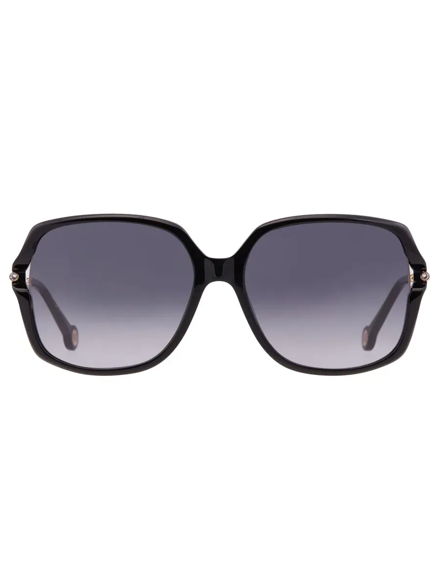 Женские солнцезащитные очки Carolina Herrera Grey Shaded Butterfly HER 0132/G/S 0807/9O 58 — черный