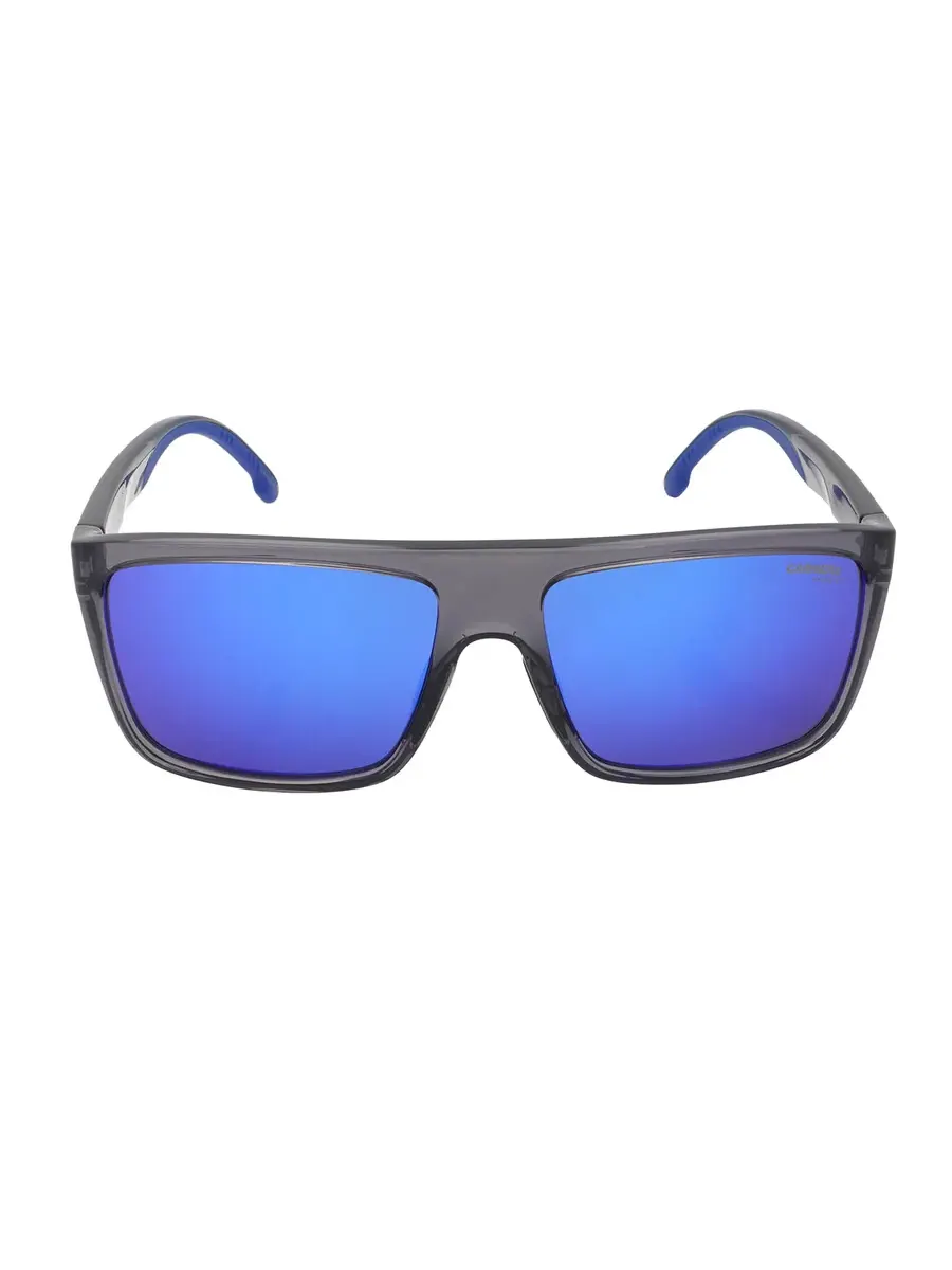 Мужские солнцезащитные очки Carrera Blue Multilayer Browline CARRERA 8055/S 0KB7/Z0 58 — серый