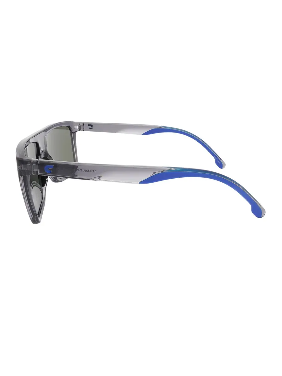 Мужские солнцезащитные очки Carrera Blue Multilayer Browline CARRERA 8055/S 0KB7/Z0 58 — изображение 3 из 3, серый