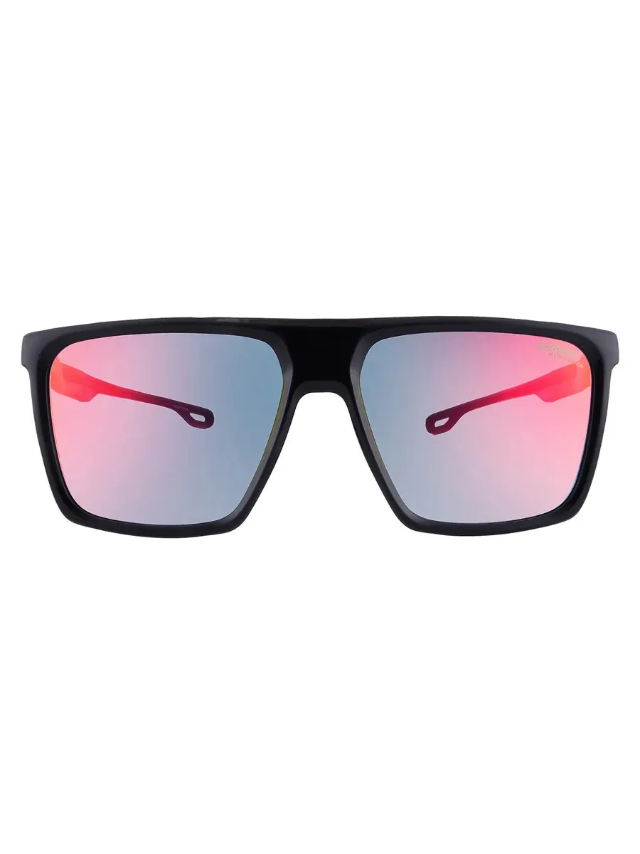 Мужские солнцезащитные очки Carrera Blue Shaded Red Square CARRERA 4019/S 0807/YB 58 — черный