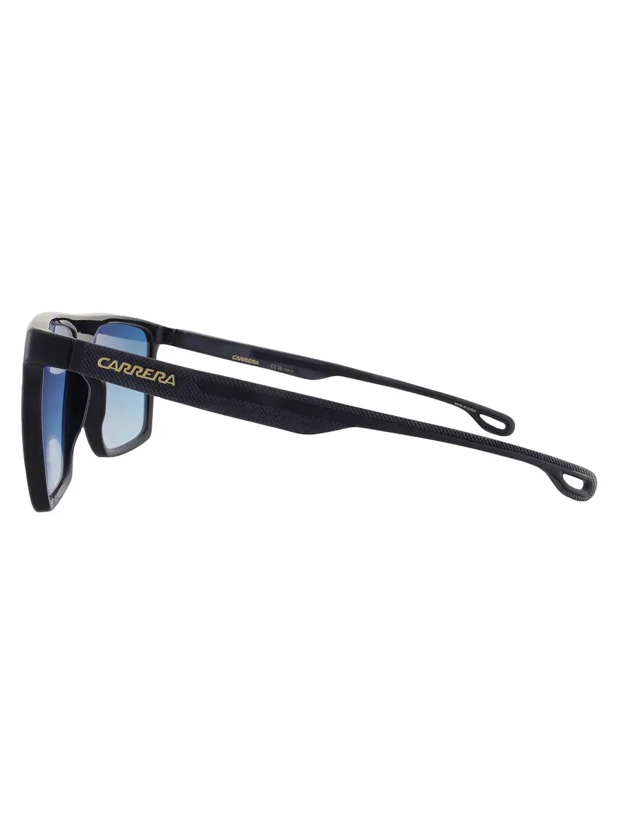 Мужские солнцезащитные очки Carrera Blue Shaded Red Square CARRERA 4019/S 0807/YB 58 — изображение 4 из 4, черный