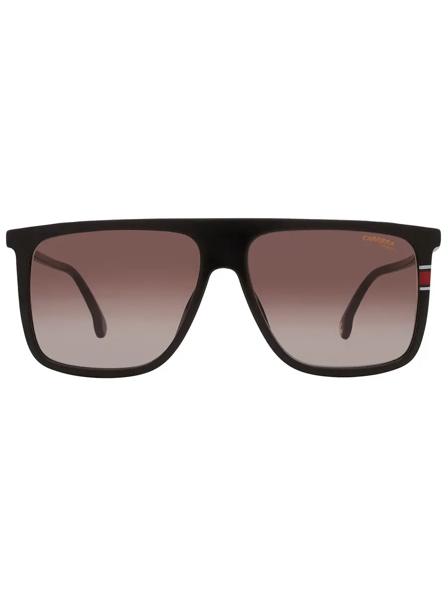 Мужские солнцезащитные очки Carrera Brown Gradient Browline CARRERA 172/N/S 0807/HA 58 — черный