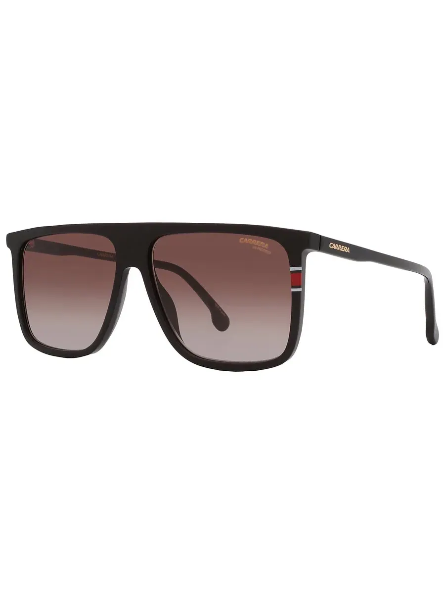 Мужские солнцезащитные очки Carrera Brown Gradient Browline CARRERA 172/N/S 0807/HA 58 — изображение 3 из 5, черный