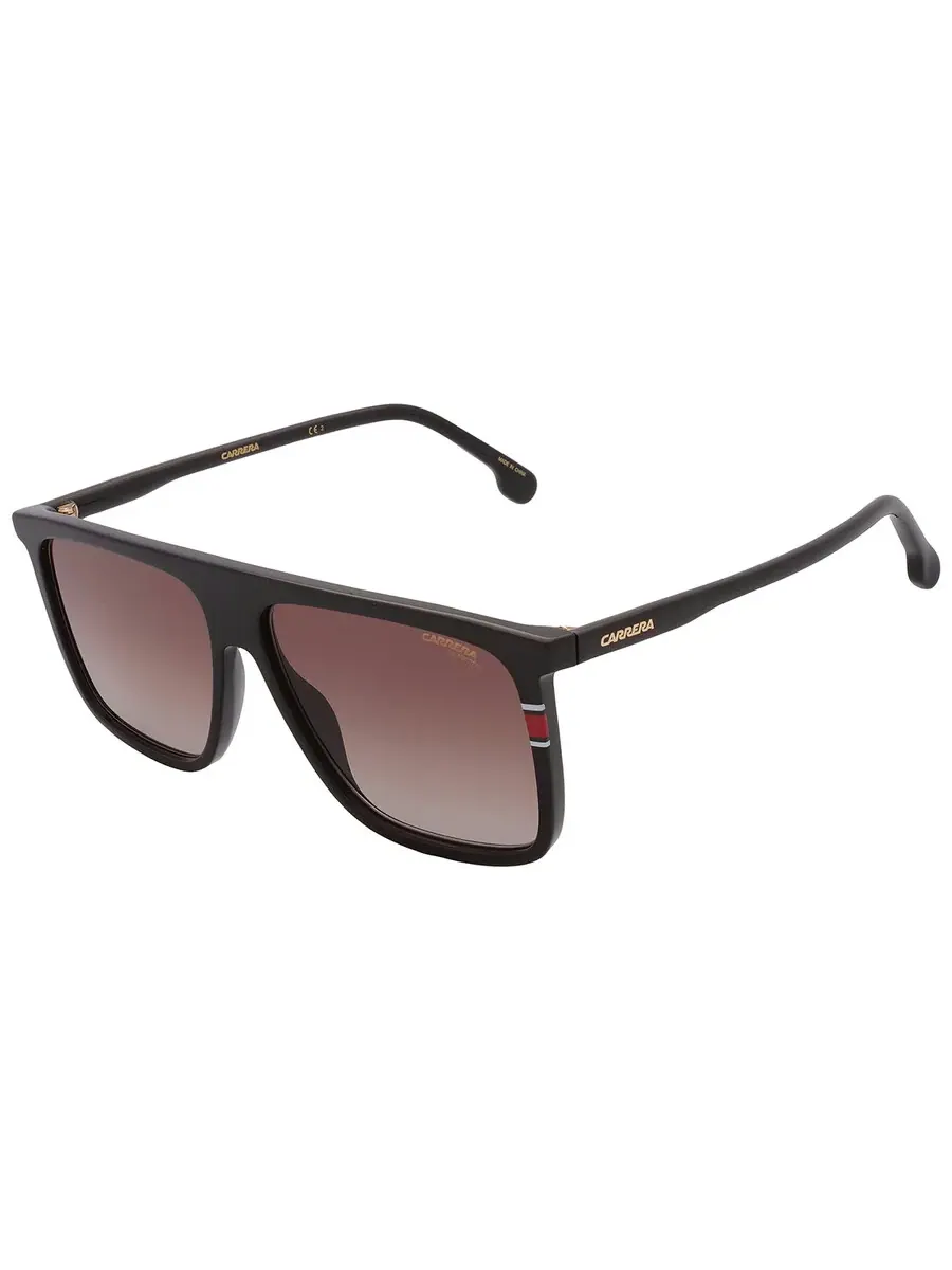 Мужские солнцезащитные очки Carrera Brown Gradient Browline CARRERA 172/N/S 0807/HA 58 — изображение 4 из 5, черный