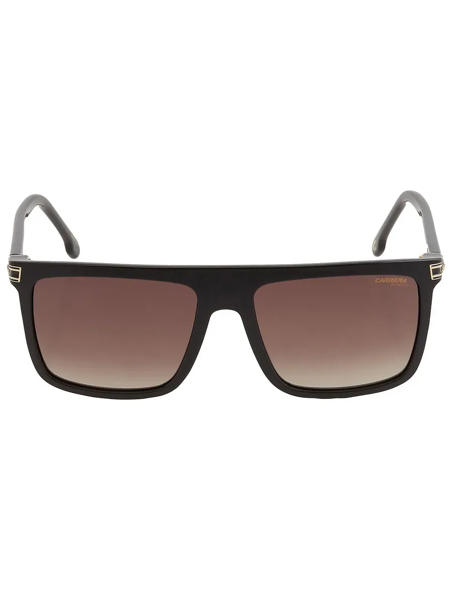 Солнцезащитные очки Carrera Brown Gradient Browline унисекс CARRERA 1048/S 0807/HA 58 — черный