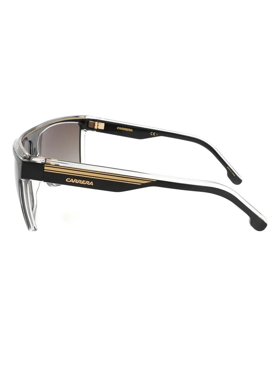 Солнцезащитные очки Carrera Brown Shaded Browline для мужчин CARRERA 22/N 02M2/HA 63 — изображение 3 из 3, черный золотистый