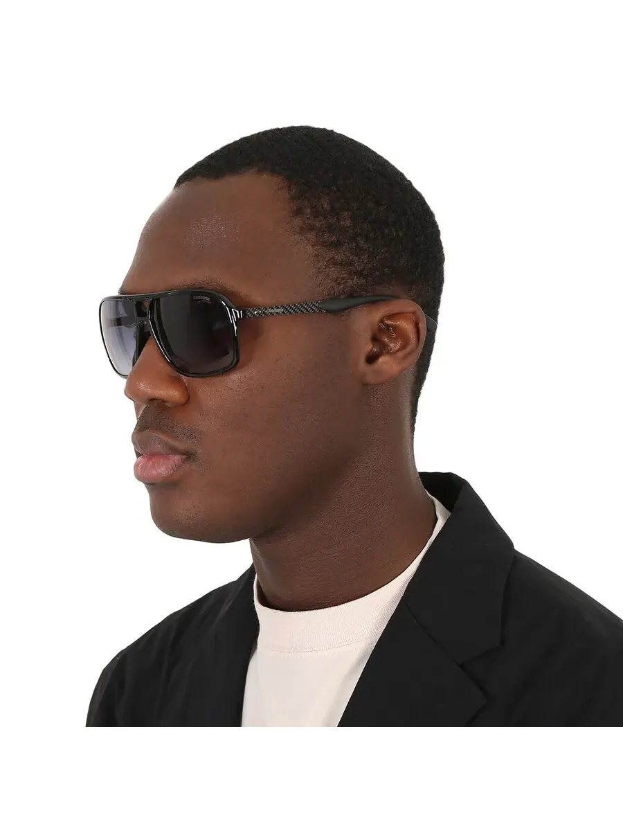 Мужские солнцезащитные очки Carrera Grey Shaded Navigator CARRERA 8035/S 0807/9O 61 — изображение 2 из 5, черный