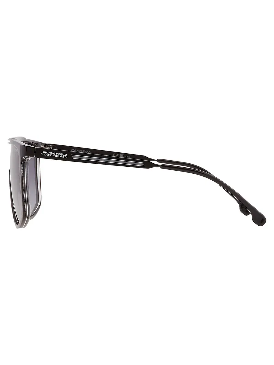 Мужские солнцезащитные очки Carrera Grey Shaded Browline CARRERA 1056/S 080S/9O 61 — изображение 4 из 4, черный/белый
