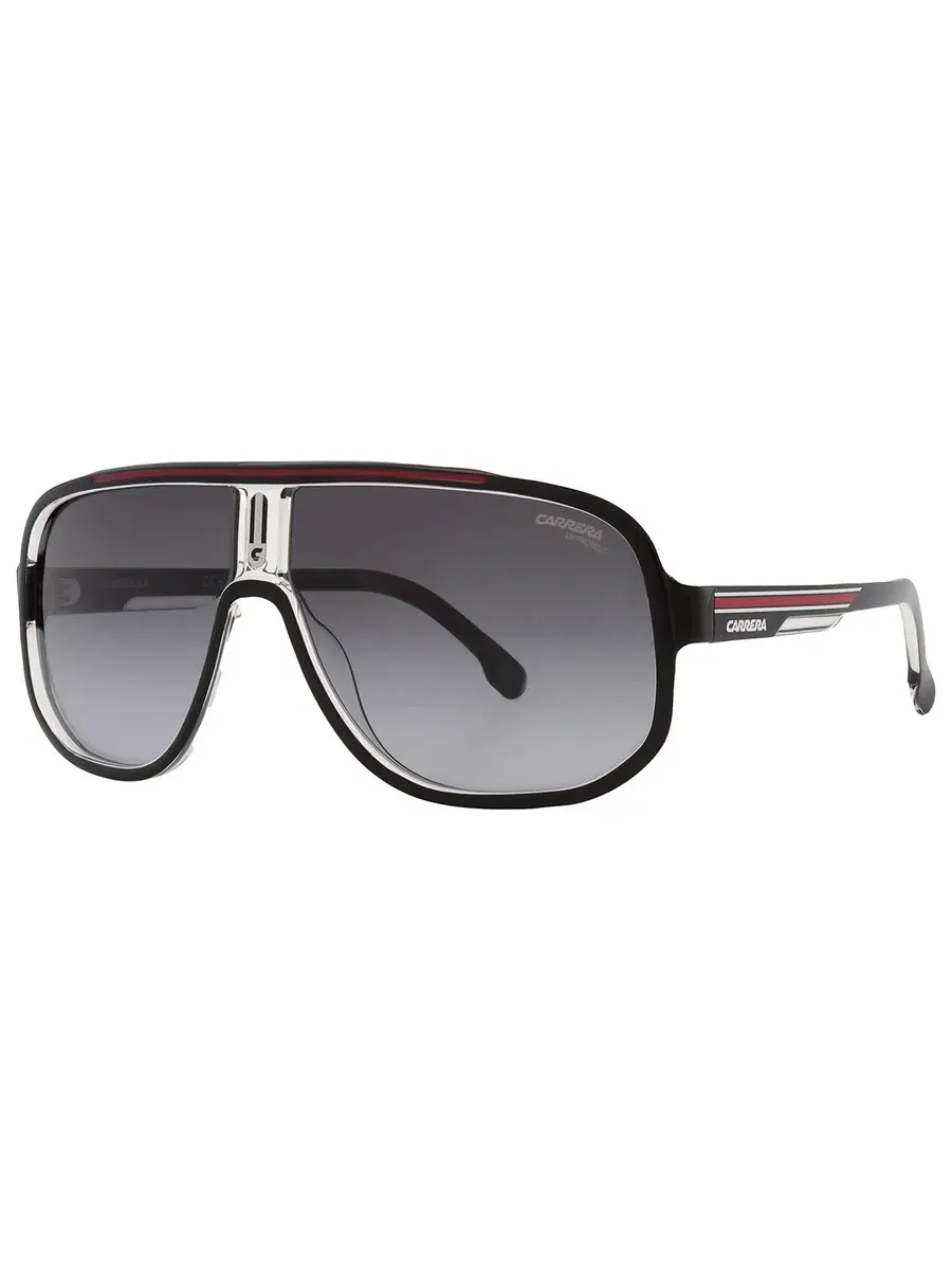 Мужские солнцезащитные очки Carrera Grey Shaded Phantos CARRERA 1058/S 0OIT/9O 63 — изображение 3 из 5, черный/красный